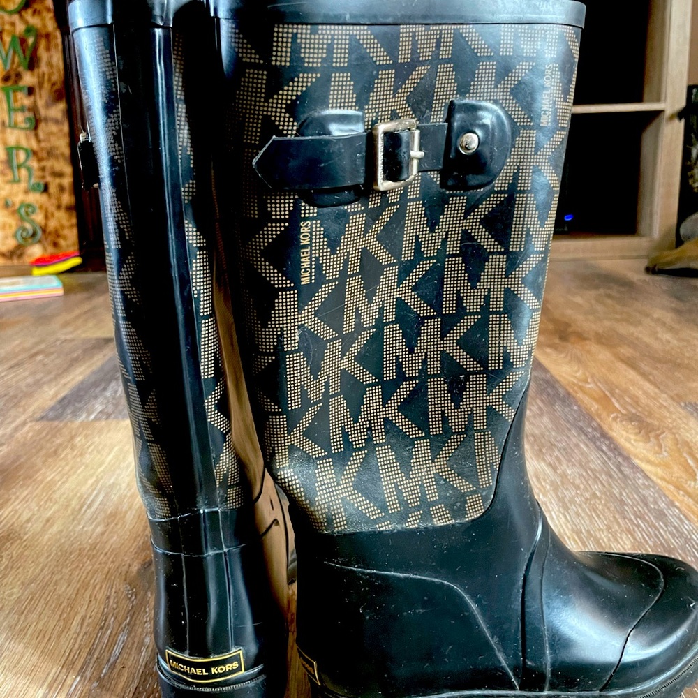 Michael Kors rain boots.